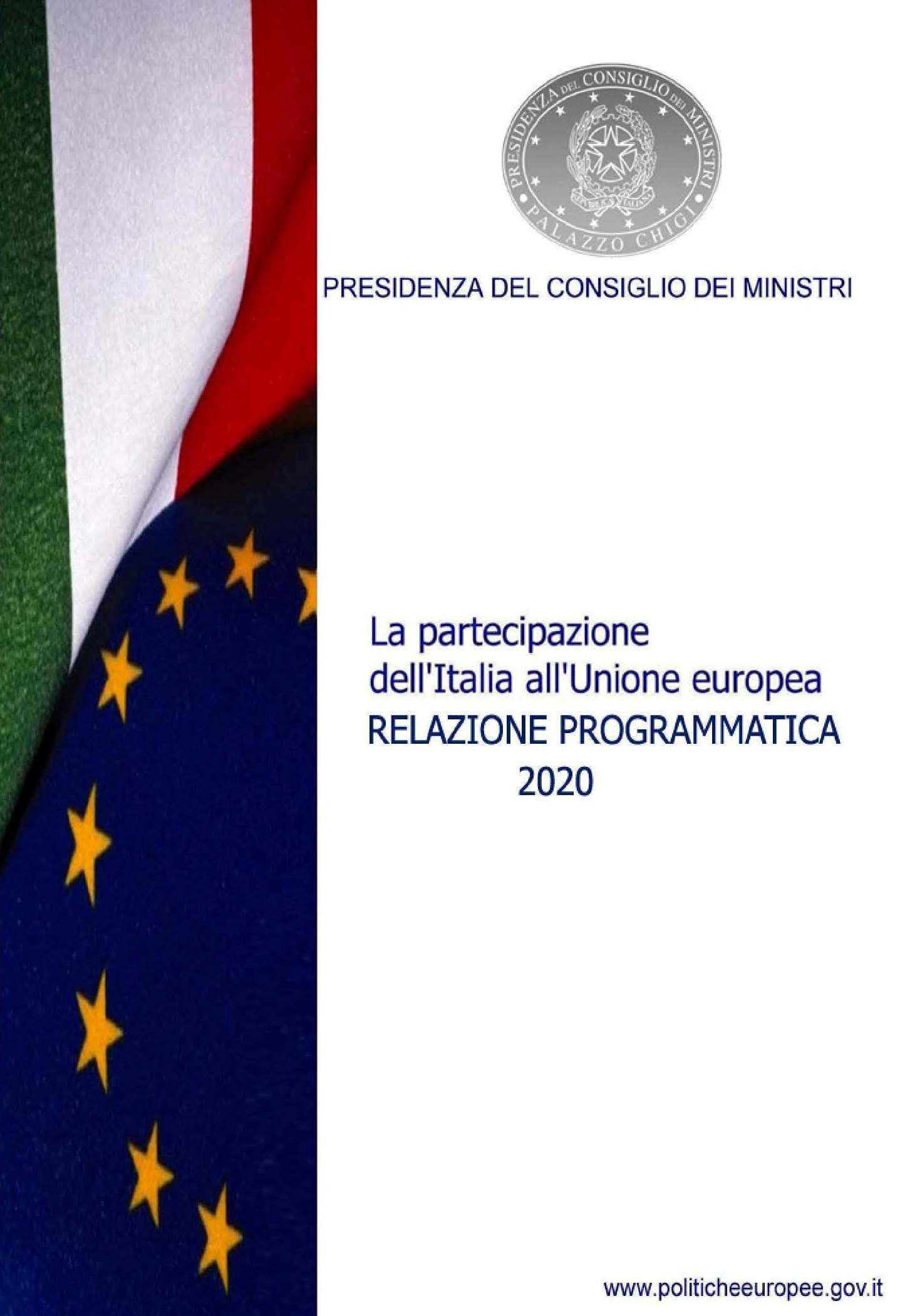 Relazione programmatica 2020