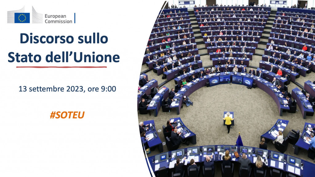 Stato dell’Unione: il discorso della Presidente della Commissione europea Ursula von der Leyen